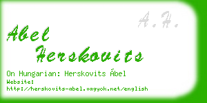 abel herskovits business card