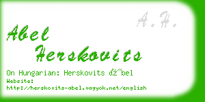 abel herskovits business card